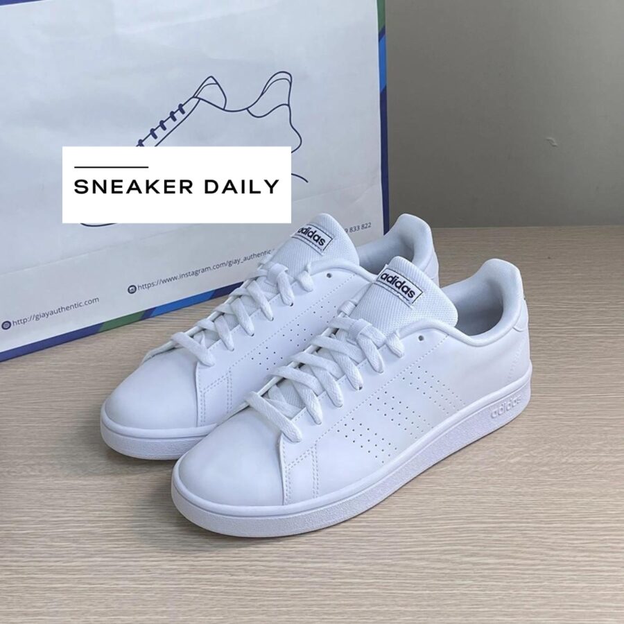 giày adidas advantage base 'white trace blue' ee7691
