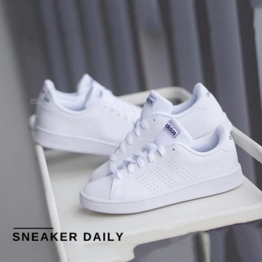 giày adidas advantage base 'white trace blue' ee7691
