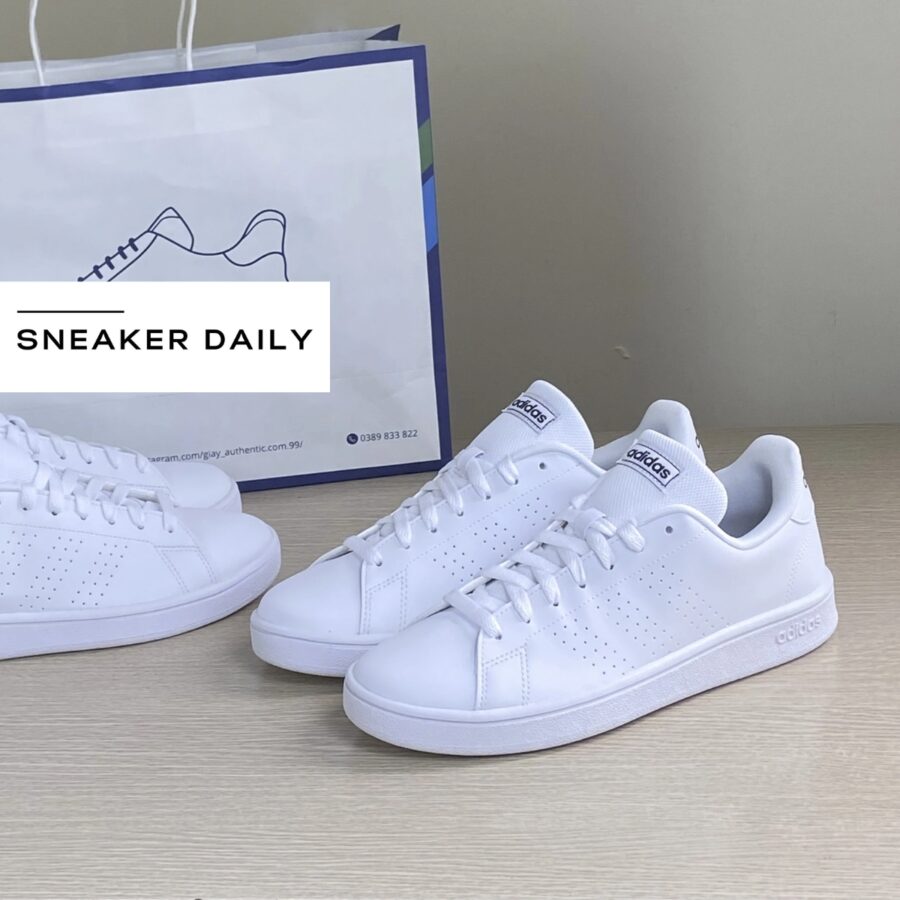 giày adidas advantage base 'white trace blue' ee7691