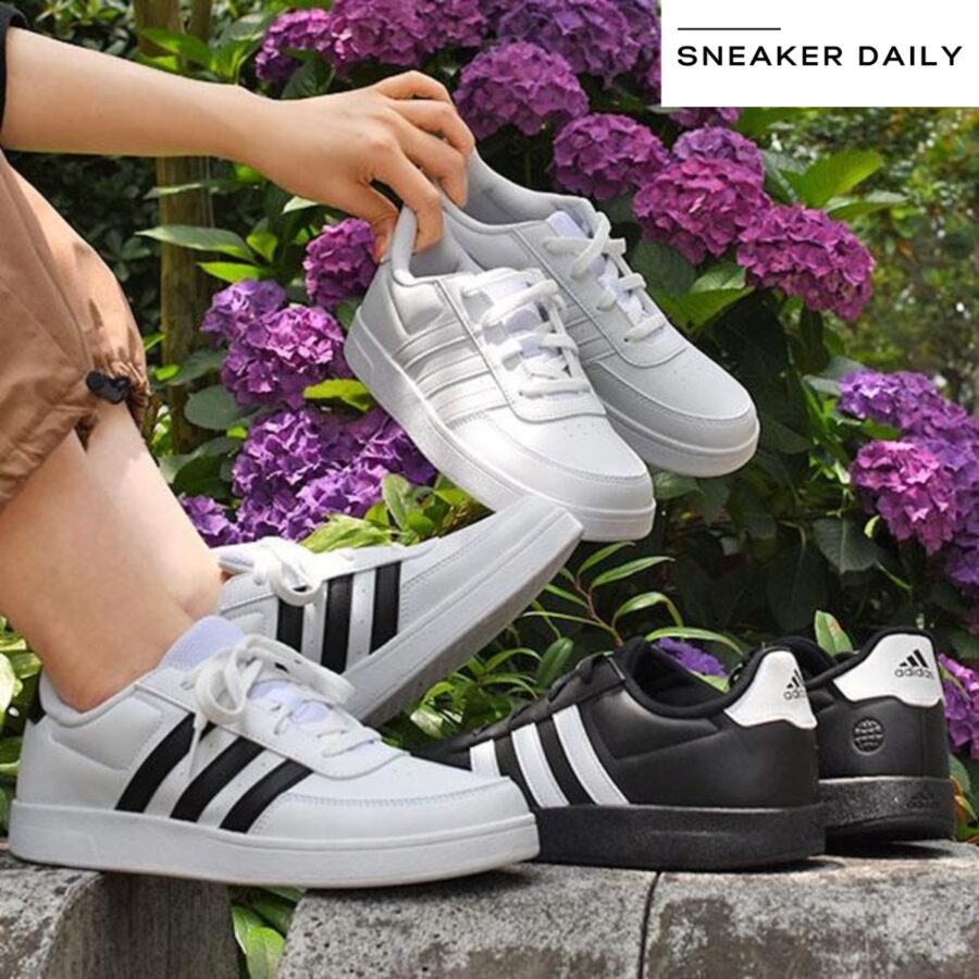 giày adidas breaknet 2.0 'white black' (wmns) hp8956