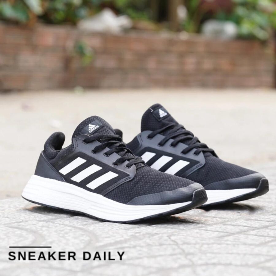 giày adidas galaxy 5 'black white' fw5717