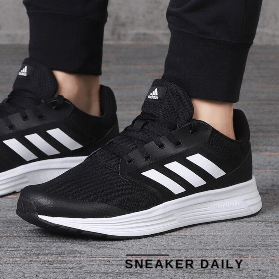 giày adidas galaxy 5 'black white' fw5717