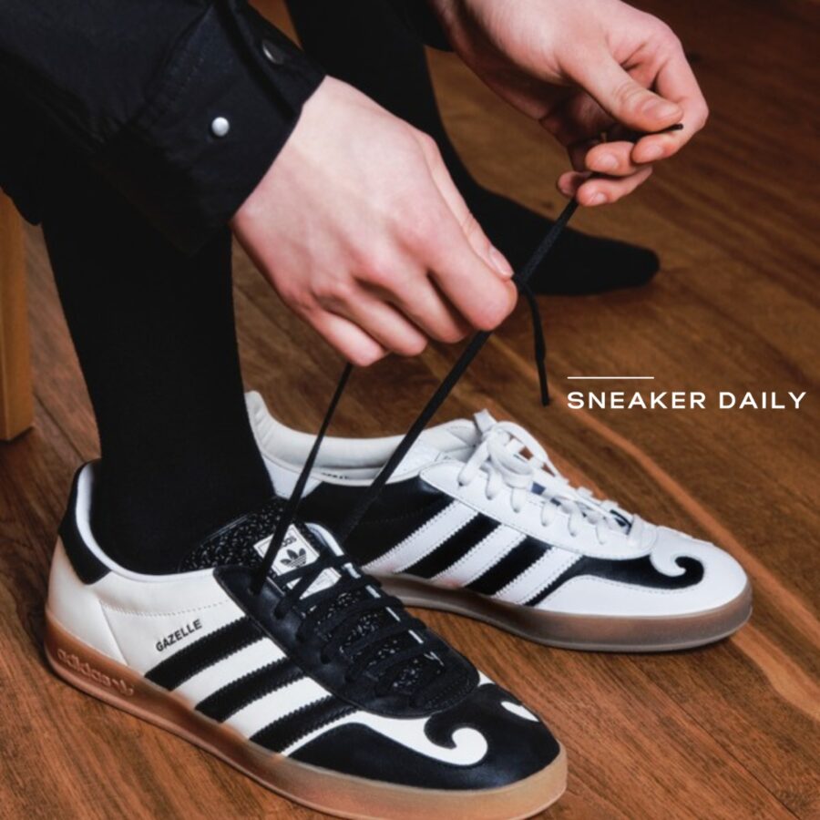 giày adidas gazelle indoor 'gatsin pack - white black' ih9990