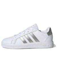 giày adidas grand court 2.0 lifestyle tennis shoes 'white matte silver' (gs) gw6506