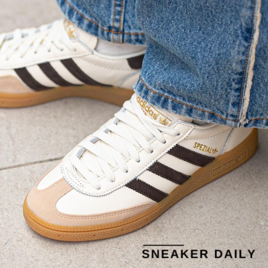 giày adidas handball spezial 'off white dark brown' ie3709