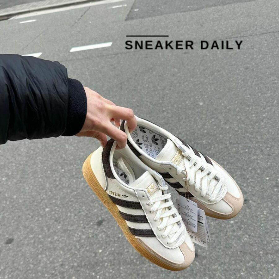 giày adidas handball spezial 'off white dark brown' ie3709