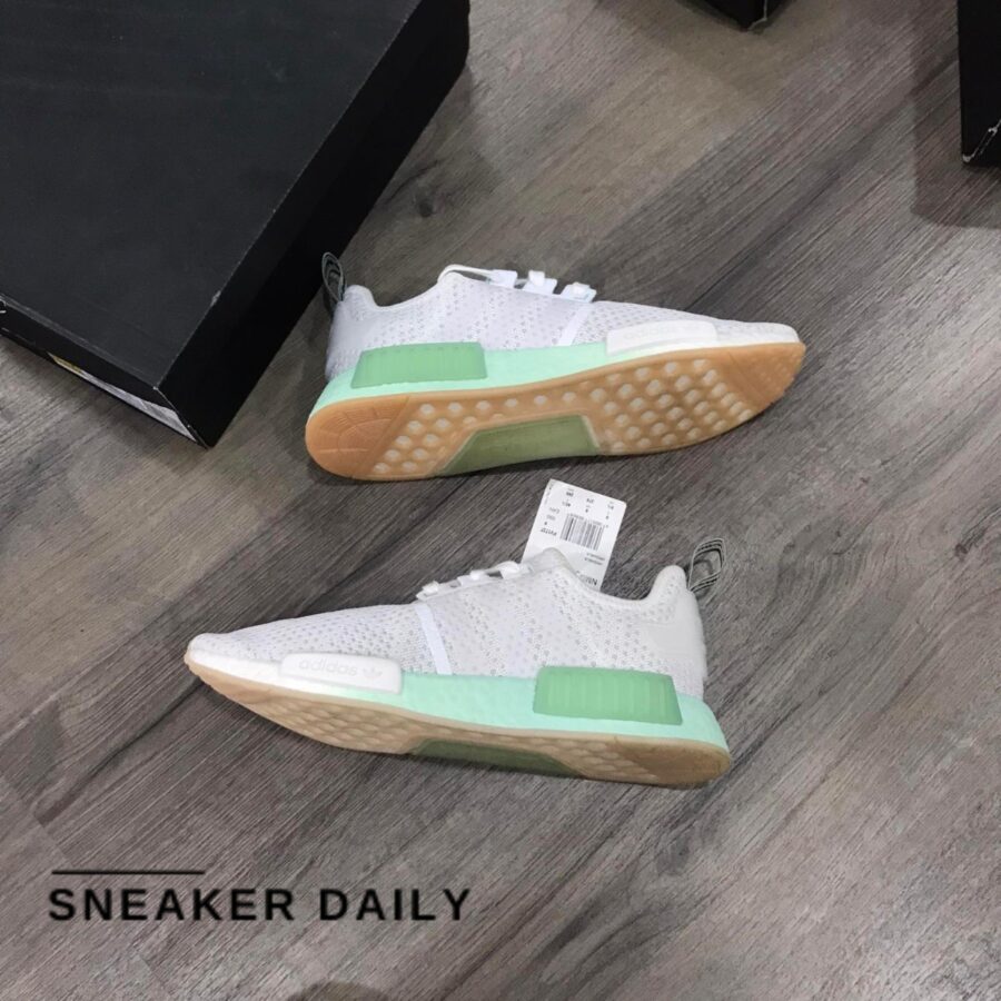 giày adidas nmd_r1 knit 'white blush green' fv1737