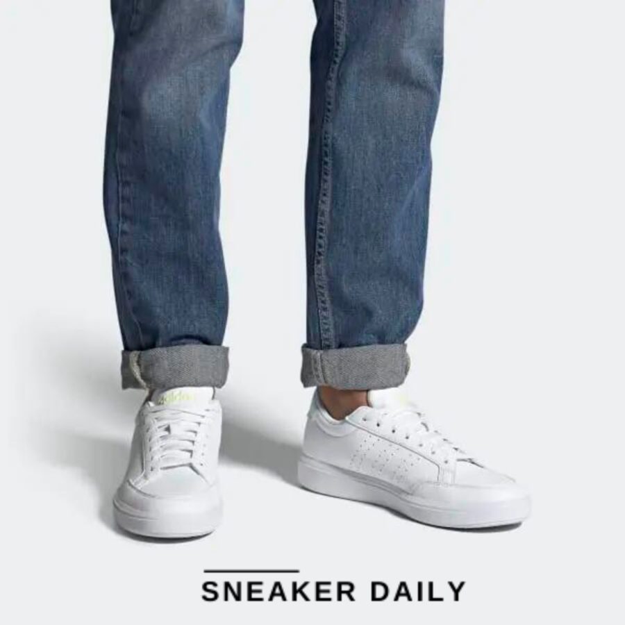giày adidas nova court lifestyle vegan shoes 'white almost blue' (wmns) gx1760