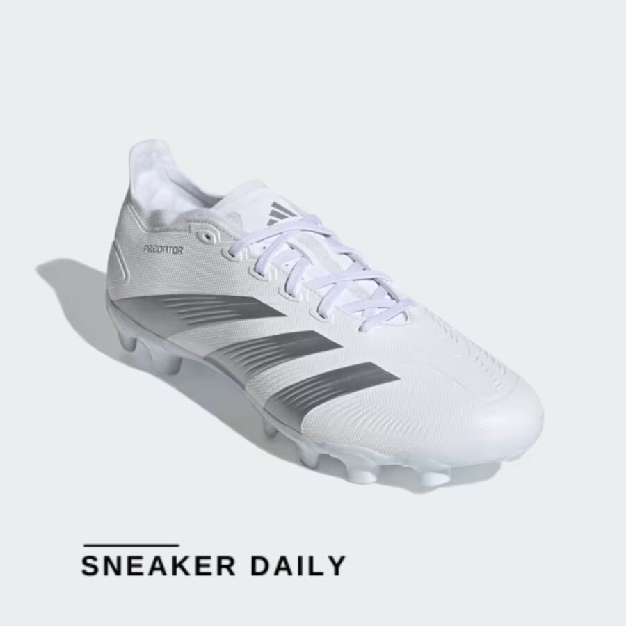 giày adidas predator 24 league low multi-ground boots 'white silver' ie2611