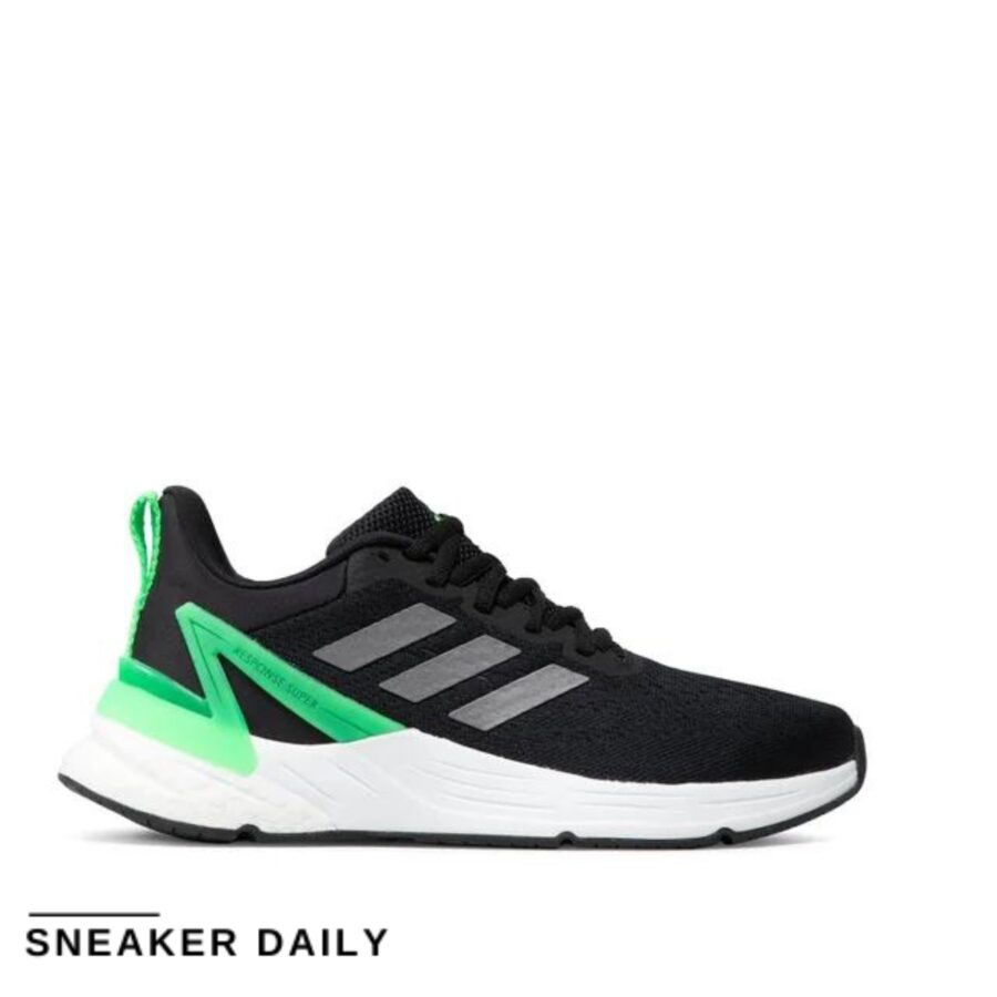 giày adidas response super 2.0 'black screaming green' (gs) h01707