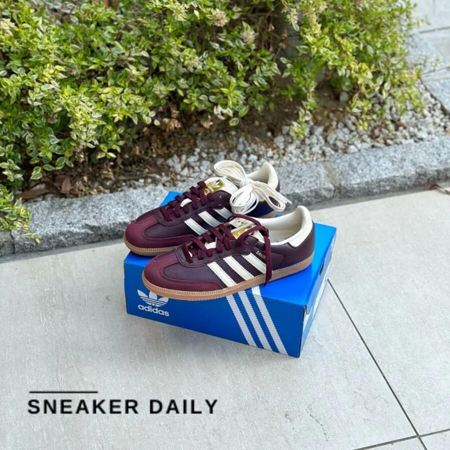 giày adidas samba og 'maroon' (wmns) id0477