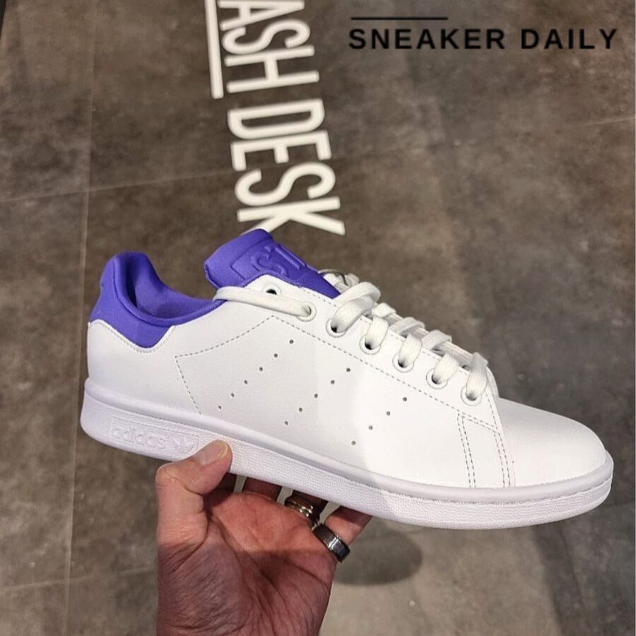 giày adidas stan smith 'purple rush neoprene tongue' gy5971