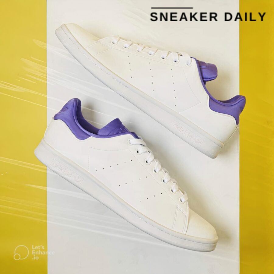 giày adidas stan smith 'purple rush neoprene tongue' gy5971