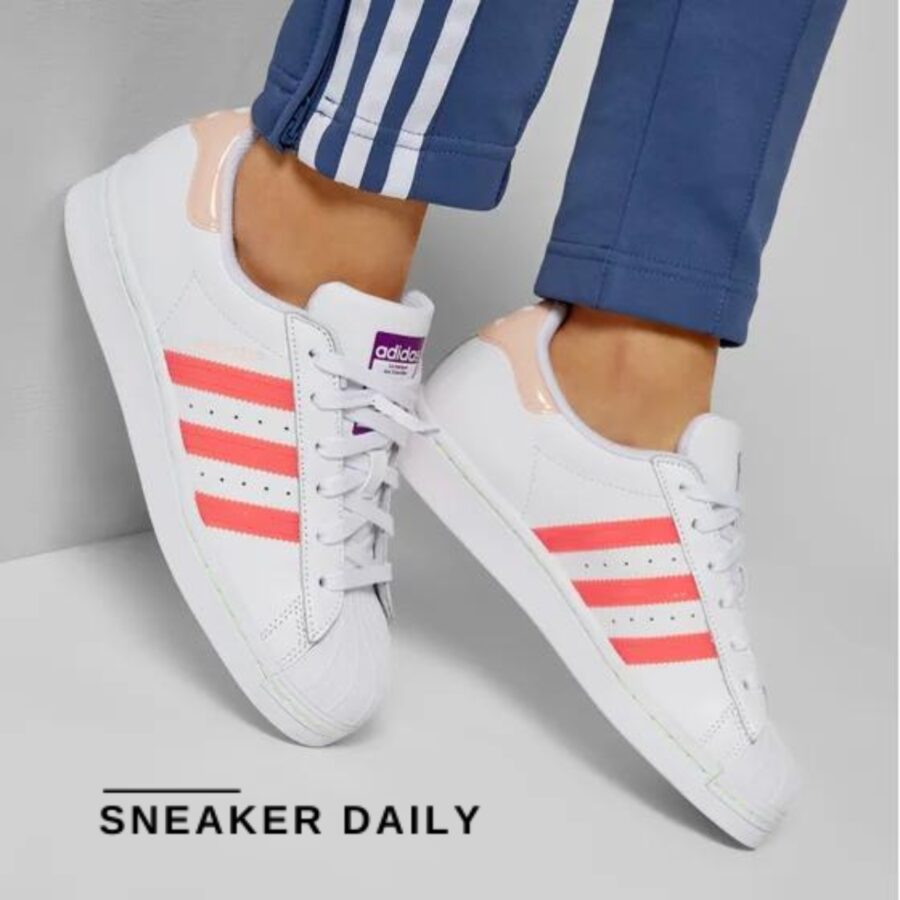 giày adidas superstar 'signal pink' (wmns) fw2502