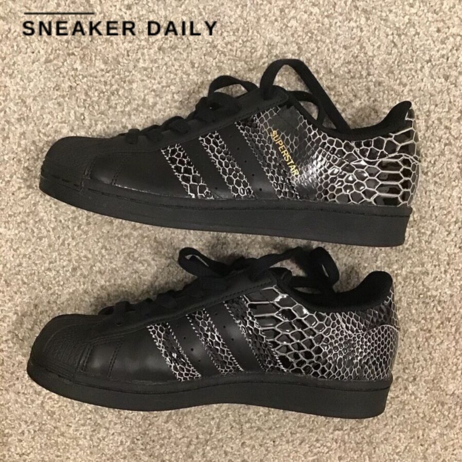 giày adidas superstar snakeskin 'core black' fv3290