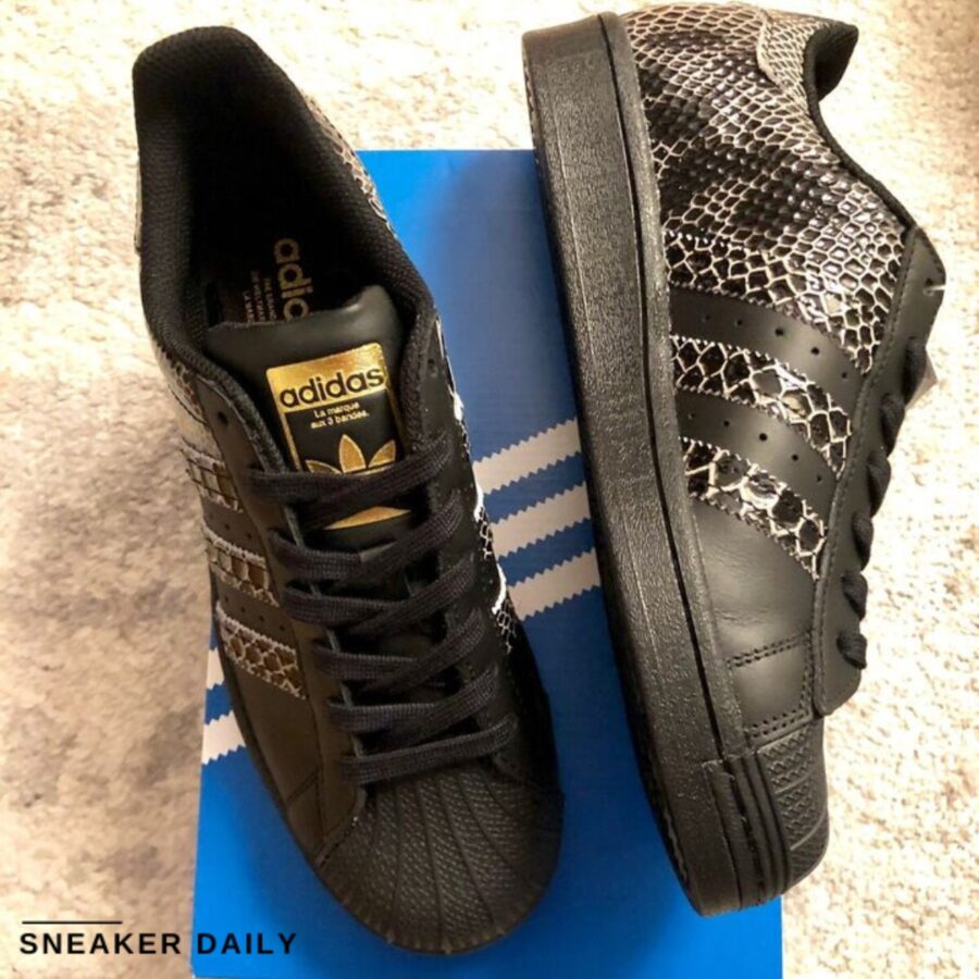 giày adidas superstar snakeskin 'core black' fv3290