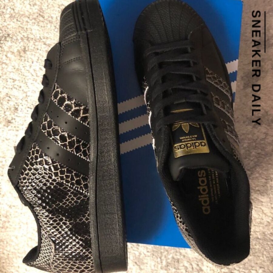 giày adidas superstar snakeskin 'core black' fv3290