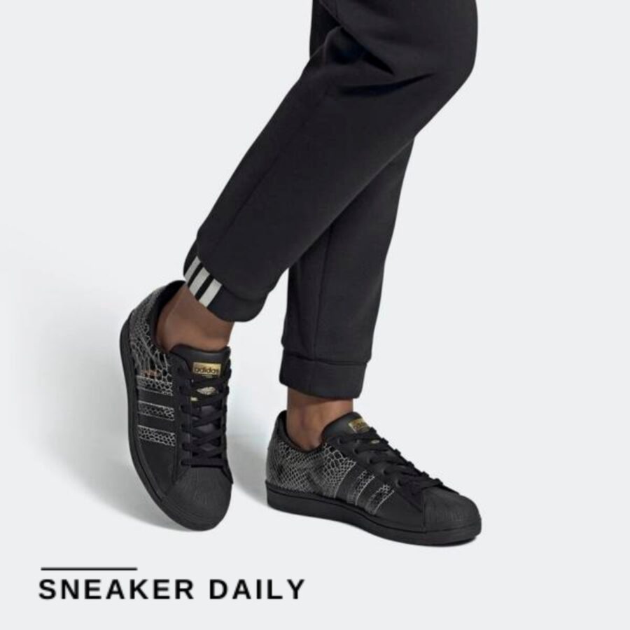 giày adidas superstar snakeskin 'core black' fv3290