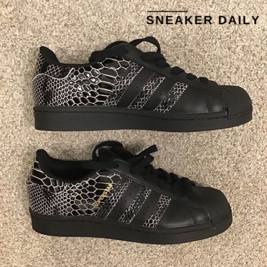 giày adidas superstar snakeskin 'core black' fv3290