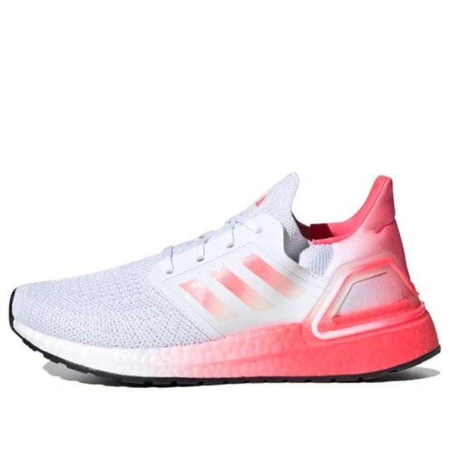 giày adidas ultraboost 20 j 'white signal pink' (gs) fx0456