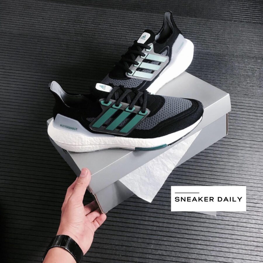 giày adidas ultraboost 21 'black sub green' fz1923