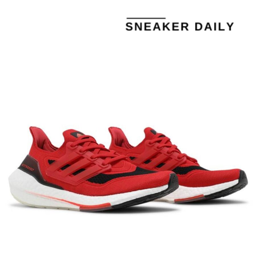 giày adidas ultraboost 21 'vivid red solar black' fy0387