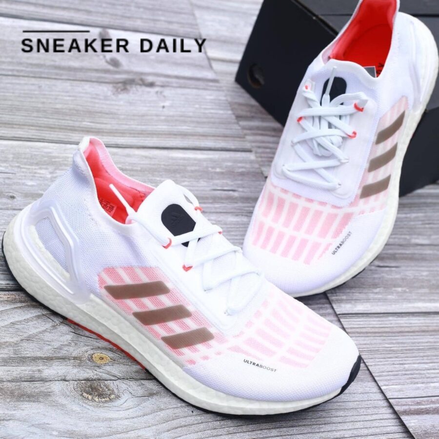 giày adidas ultraboost summer.rdy 'white solar red' (wmns) eh1208