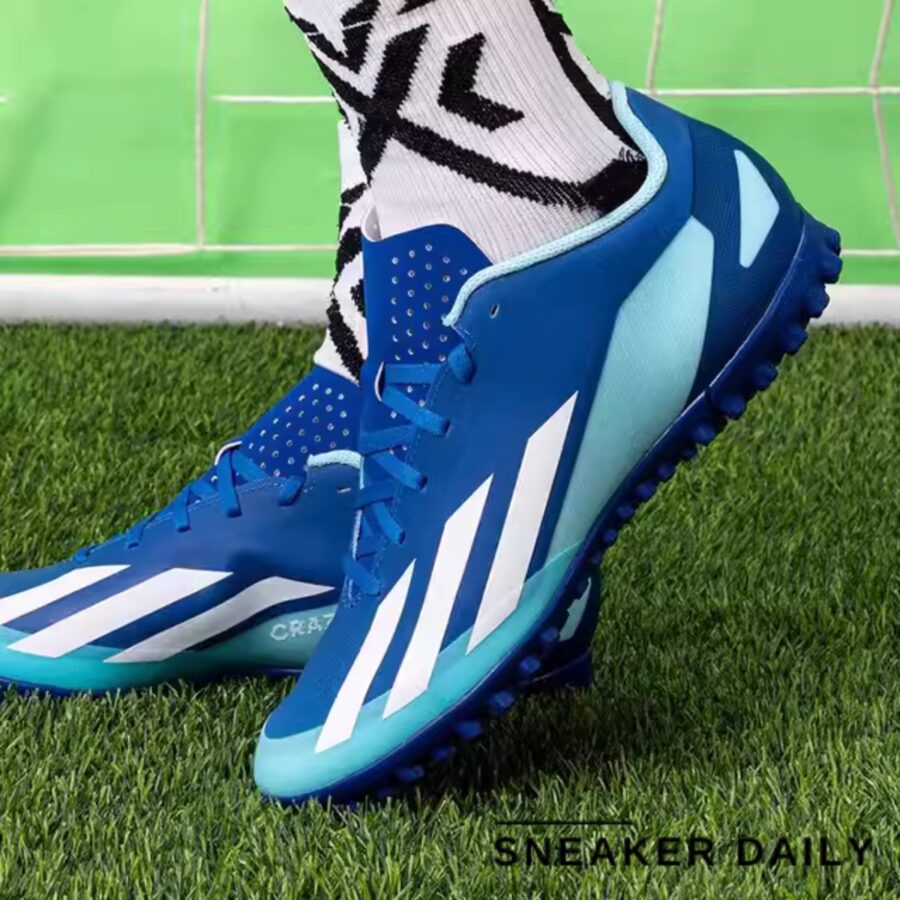 giày adidas x crazyfast.4 turf 'bright royal white' ie1576