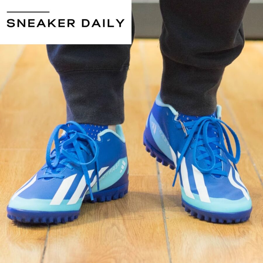 giày adidas x crazyfast.4 turf 'bright royal white' ie1576