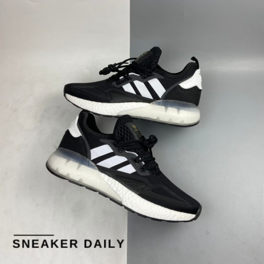 giày adidas zx 2k boost 'black white' (wmns) h00102