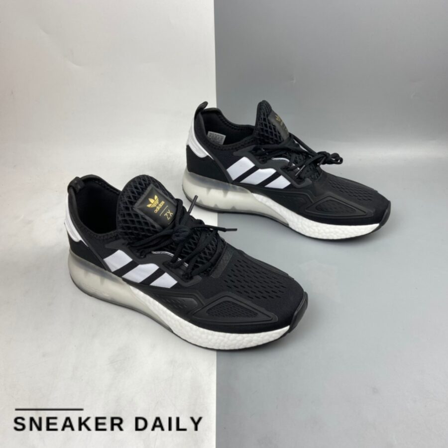 giày adidas zx 2k boost 'black white' (wmns) h00102
