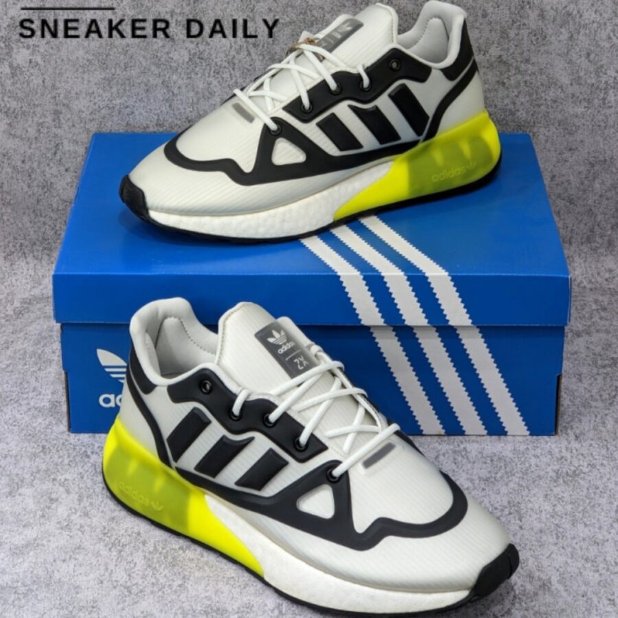 giày adidas zx 2k boost futureshell 'white acid yellow' g55509