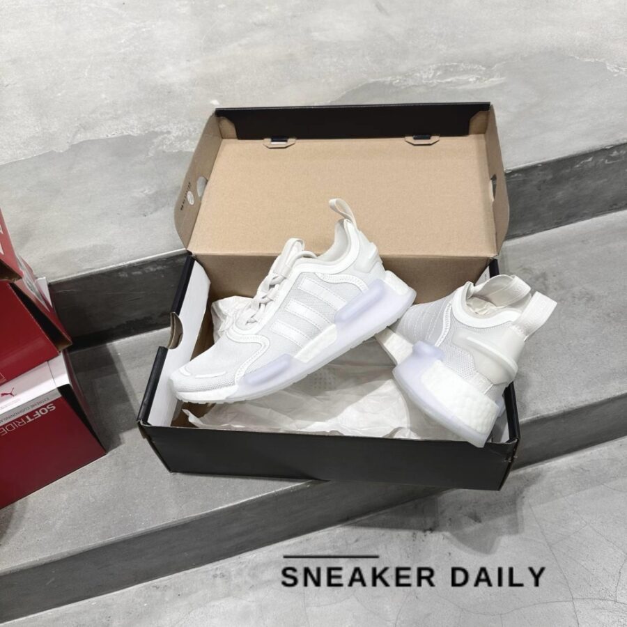 giày adidas originals nmd_v3 'triple white' (gs) gx5739