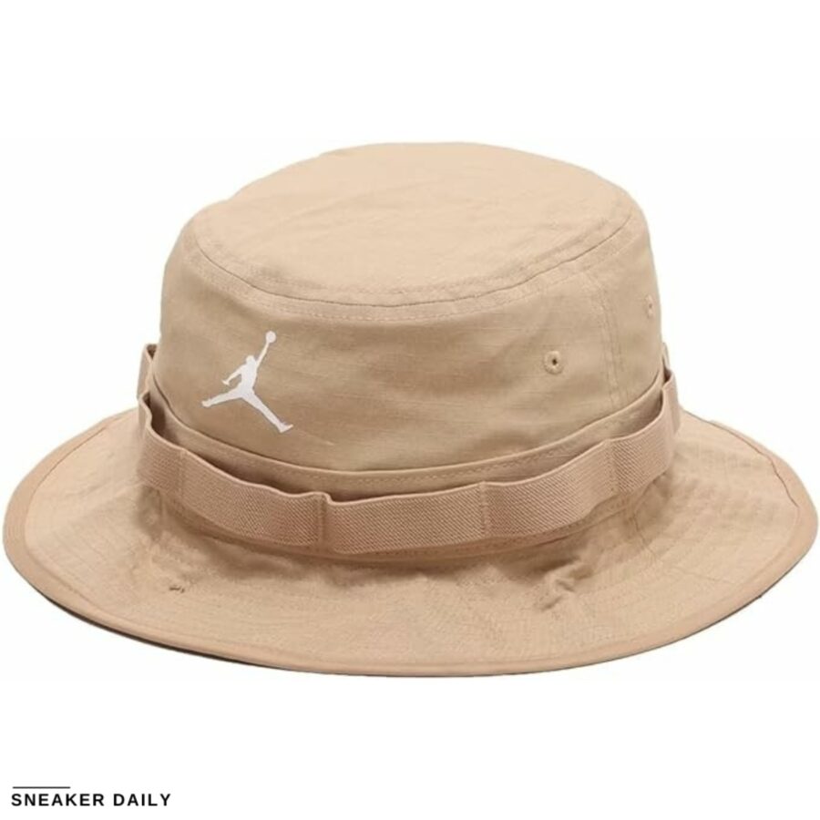 mũ jordan apex bucket hat light british tan 'beige' fd5188-200