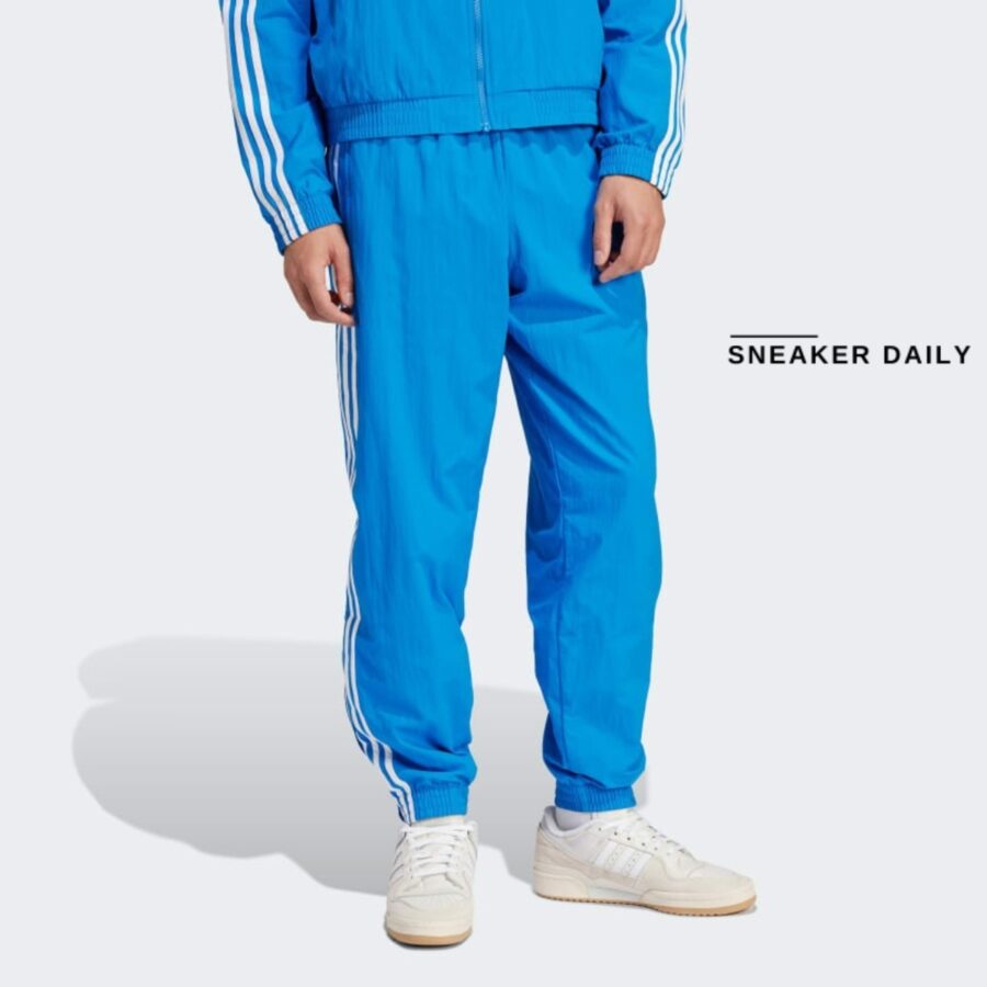 quần adidas adicolor woven firebird track pants - blue it2499