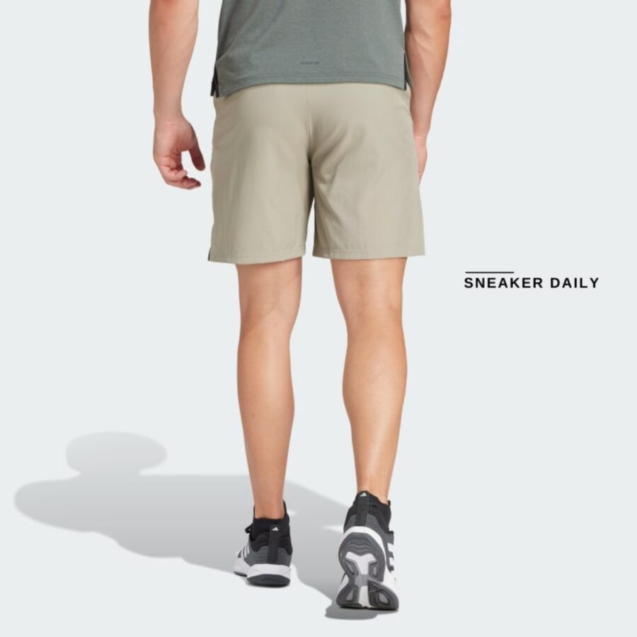 quần adidas designed for training workout shorts 'silver pebble' is3821