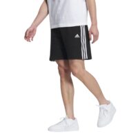 quần adidas essentials plus loose fit 3-stripes french terry shorts - black jf3936