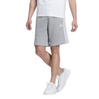 quần adidas essentials plus loose fit 3-stripes french terry shorts - grey jf3953