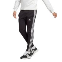 quần adidas essentials single jersey tapered open hem 3-stripes pants ic0044