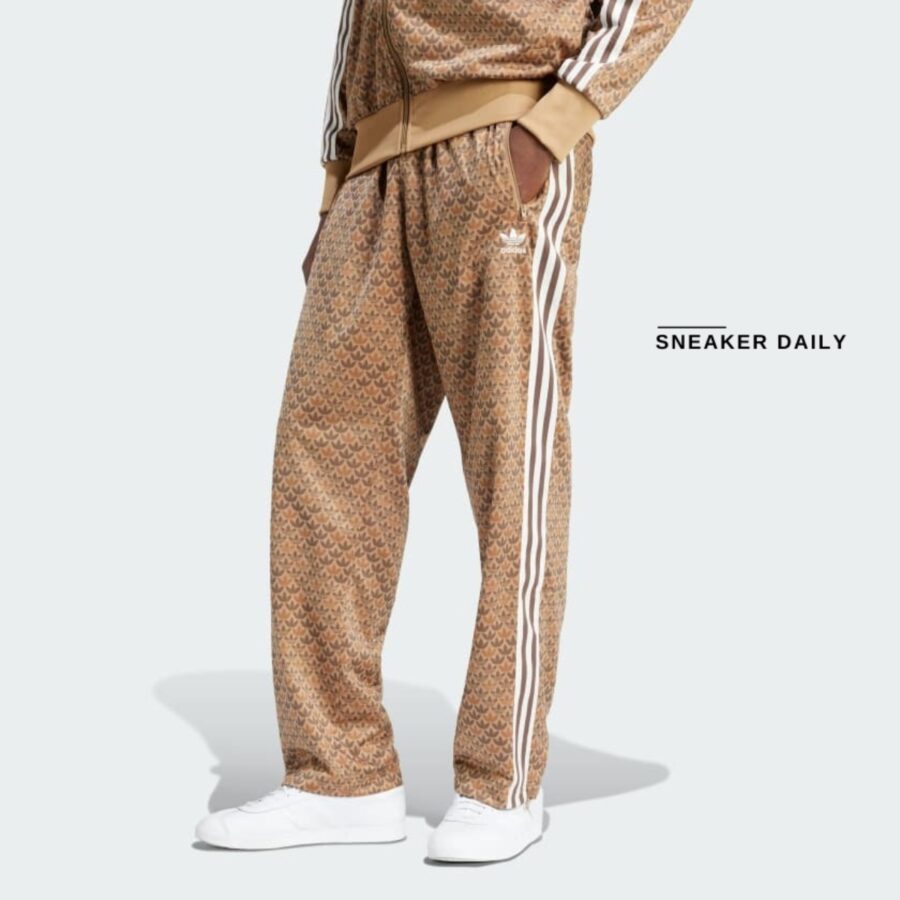 quần adidas firebird classic mono track pants 'earth strata' is2922