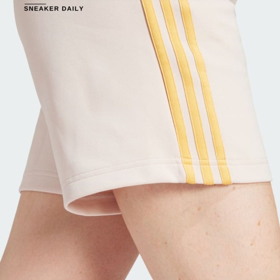 quần adidas future icons 3-stripes shorts 'putty mauve' is3675