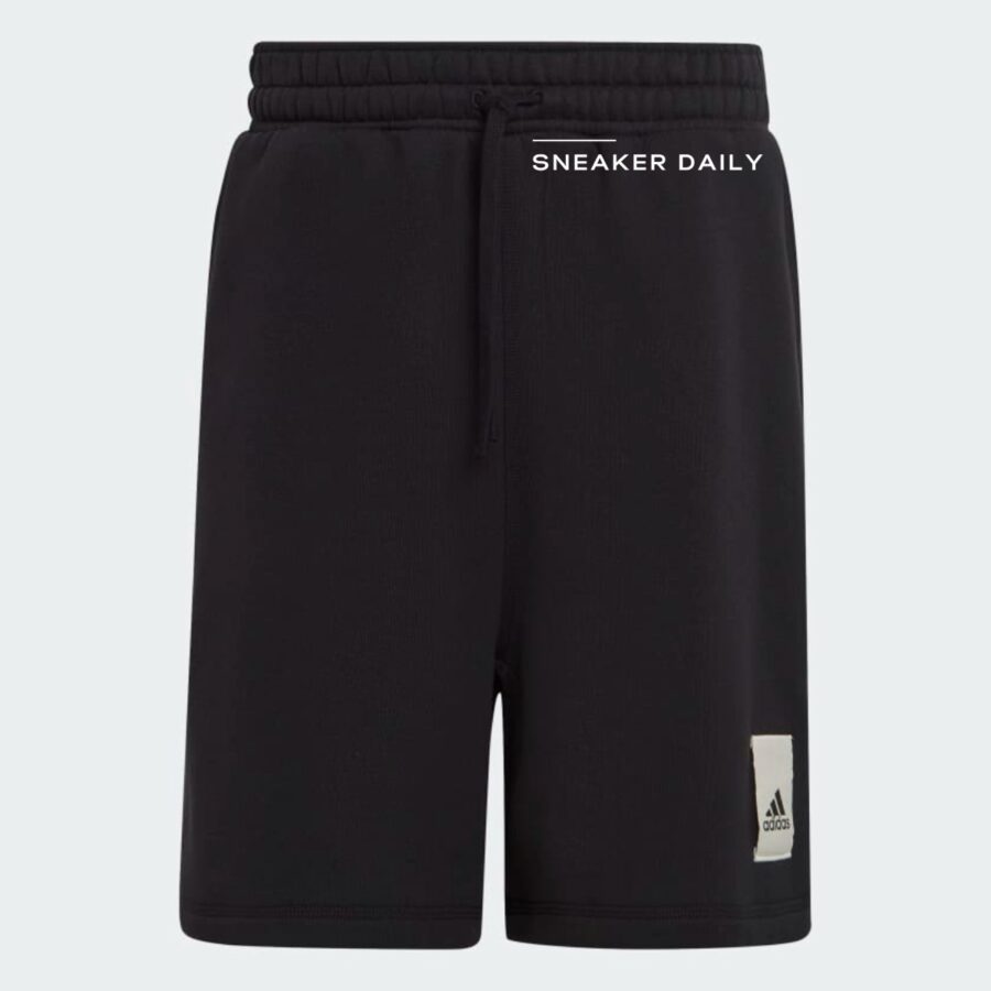 quần adidas lounge fleece shorts - black ia9357