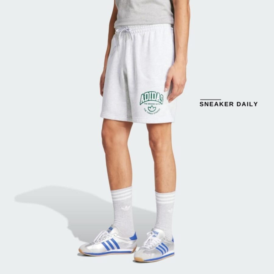 quần adidas originals vrct shorts 'light grey heather' is2891