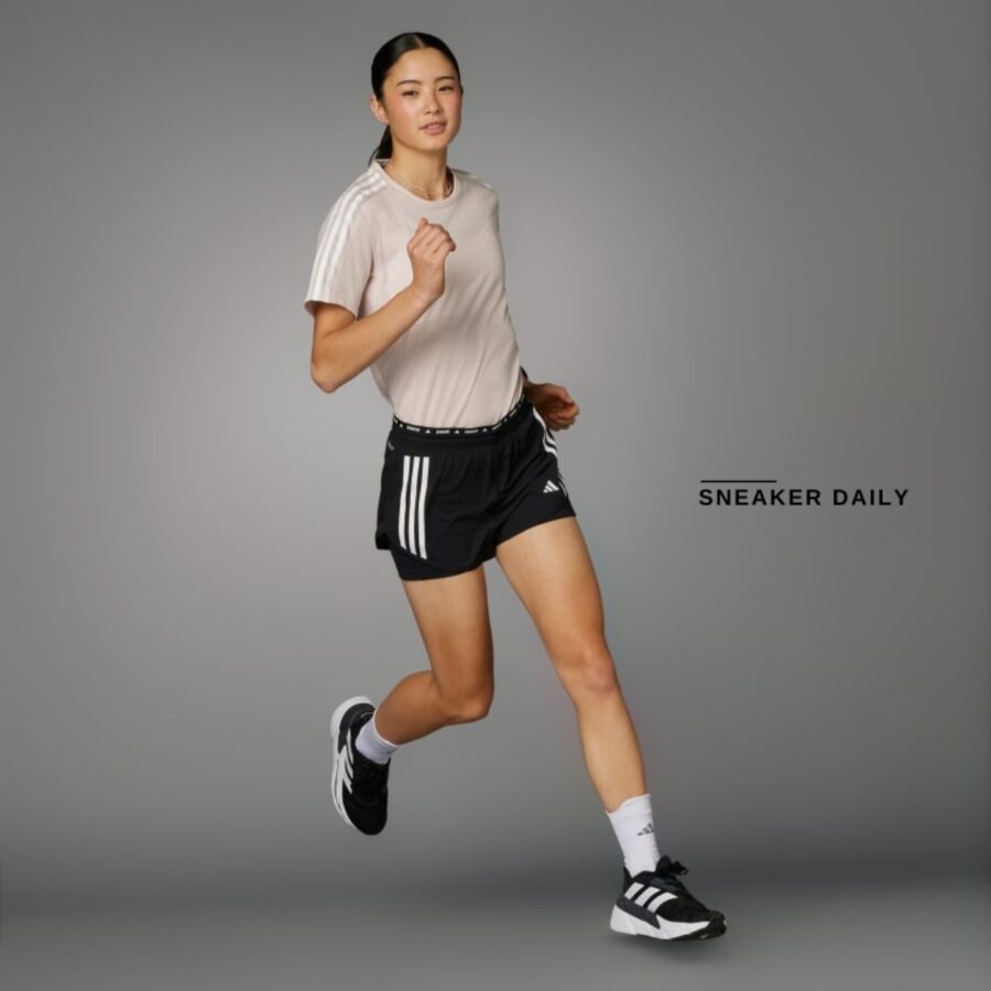 quần adidas own the run 3-stripes 2-in-1 shorts 'black' in1445