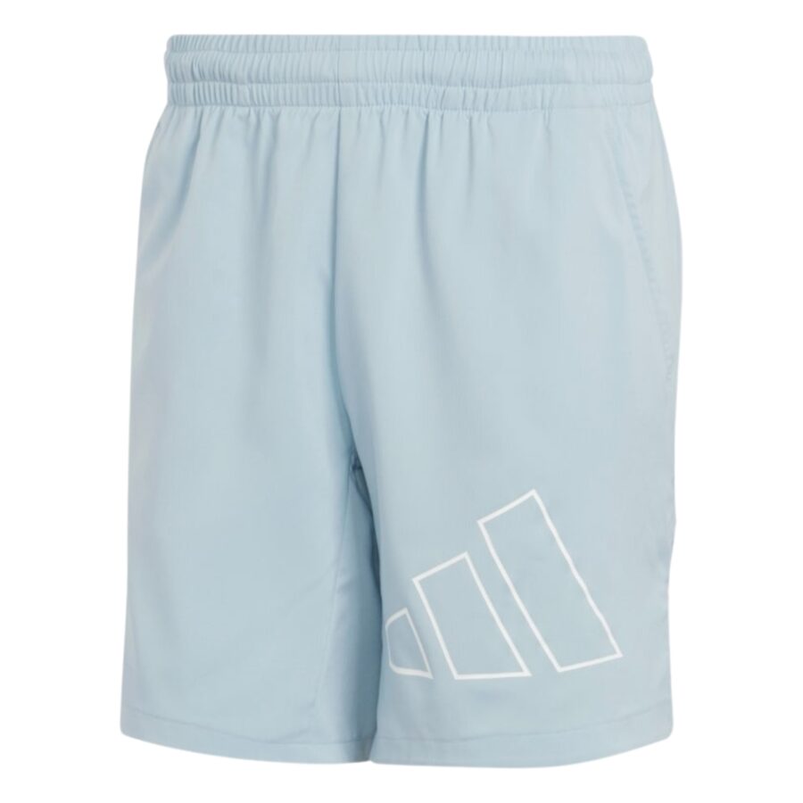 quần adidas train icons big logo training shorts - blue in9812