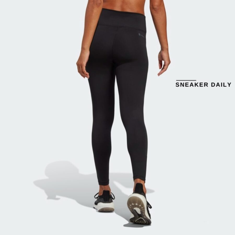 quần adidas training essentials high-waisted 7/8 leggings - black hc8934
