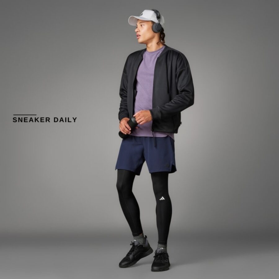 quần adidas workout knurling shorts 'legend ink' il1423