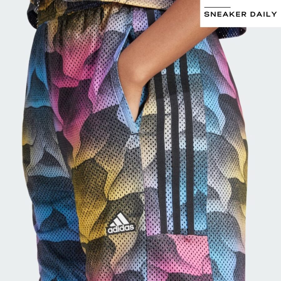 quần adidas tiro print mesh summer shorts - multicolor iq4813