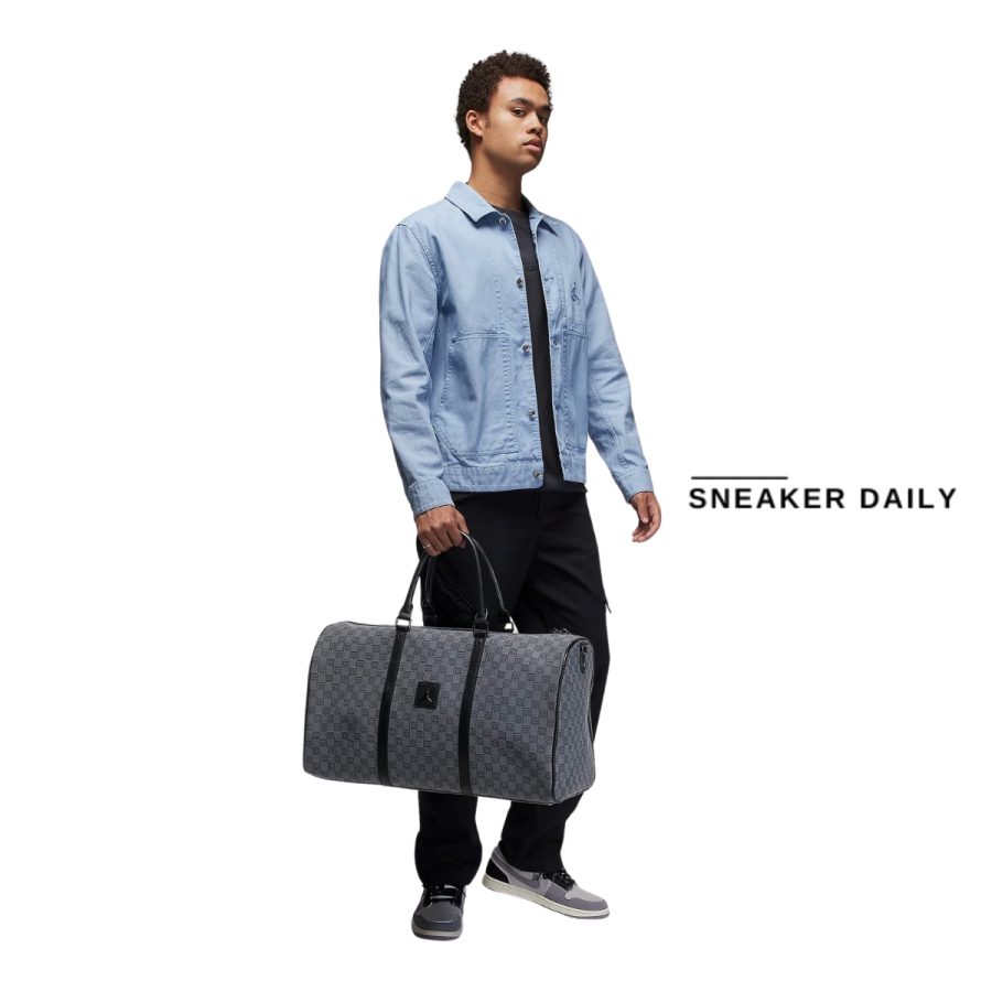 túi jordan monogram duffel bag (40l) - dark smoke gray hf1867-070