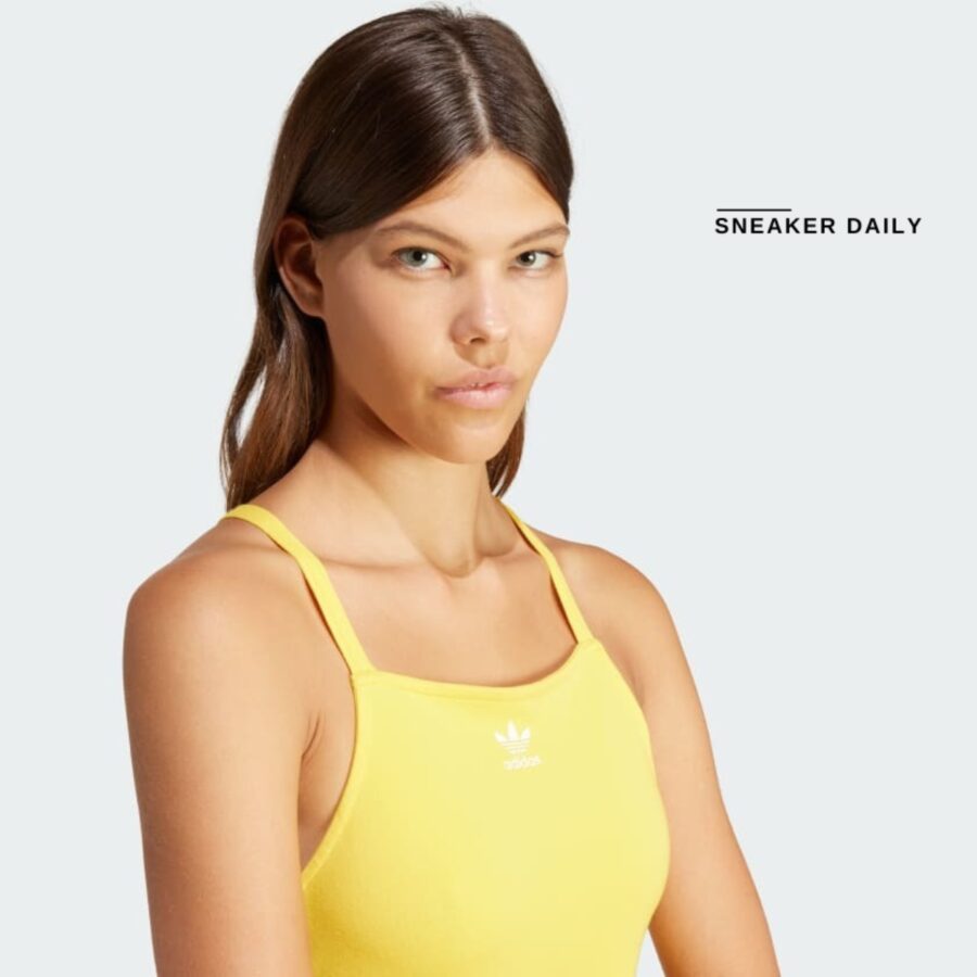 váy adidas 3-stripes mini dress 'bold gold' ir8124